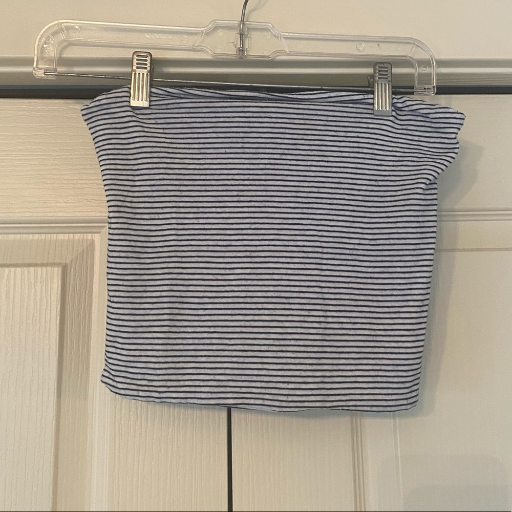 Brandy melville striped strapless top!!!